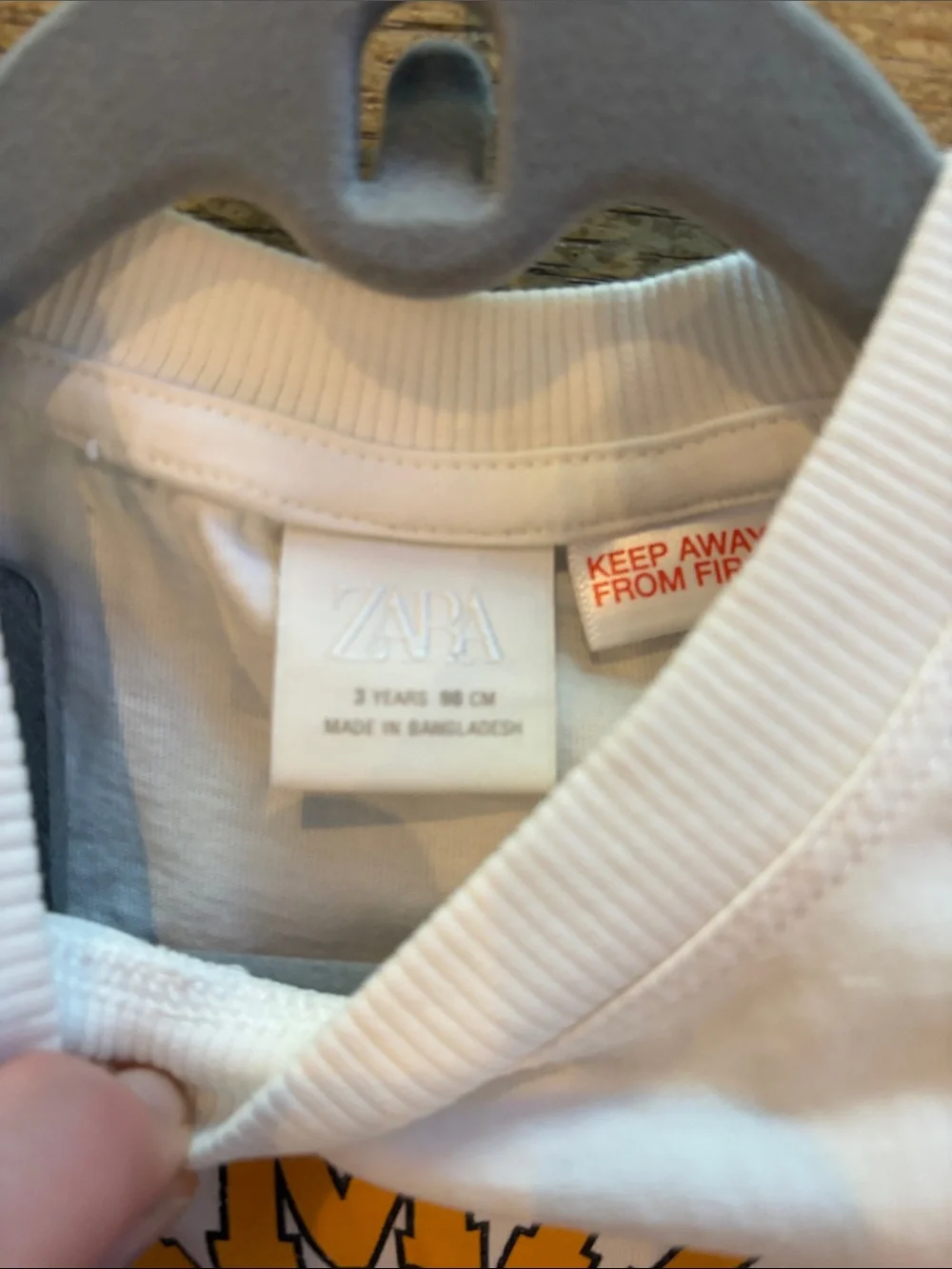 Zara Orange and White Striped Kids Matching Set